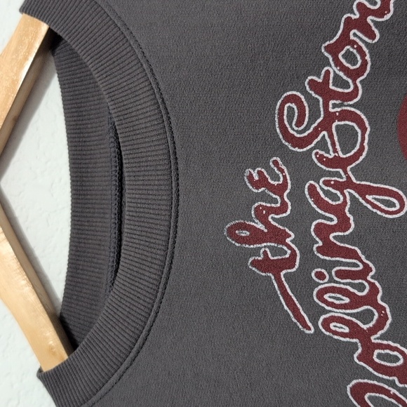 The Rolling Stones Thin Gray Sweatshirt Band Apparel Women's Size Large - Picture 5 of 9